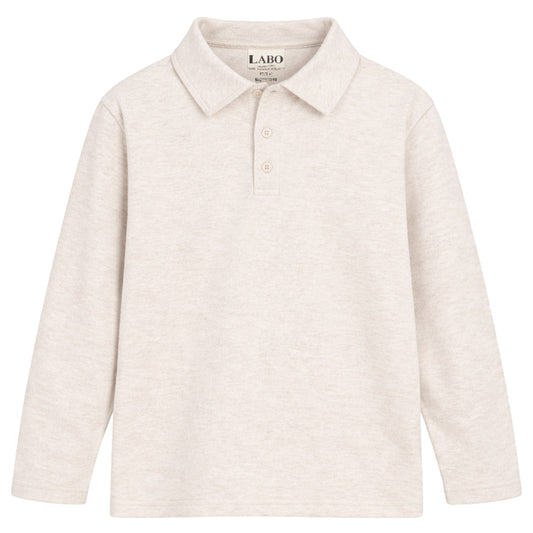 Labo - longsleeve polo Ludico - vanilla melee