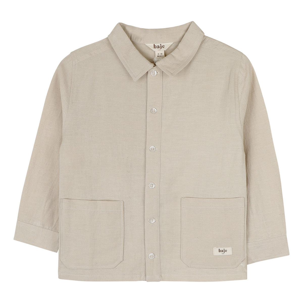 Baje Studio - linen blouse longsleeve Mace - beige