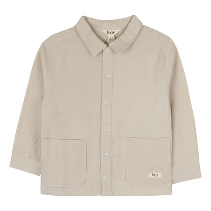 Baje Studio - linen blouse longsleeve Mace - beige