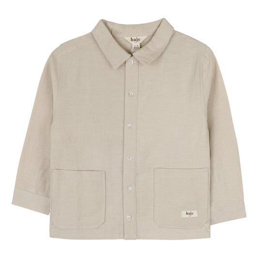 Baje Studio - linen blouse longsleeve Mace - beige