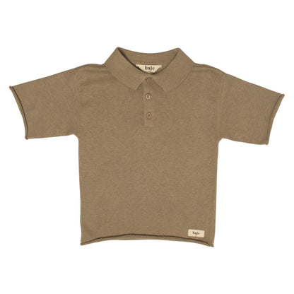 Cashmere polo Mackay ~ taupe