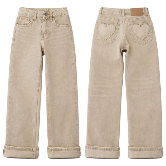 Baje Studio - pants with heart pockets Maey - taupe