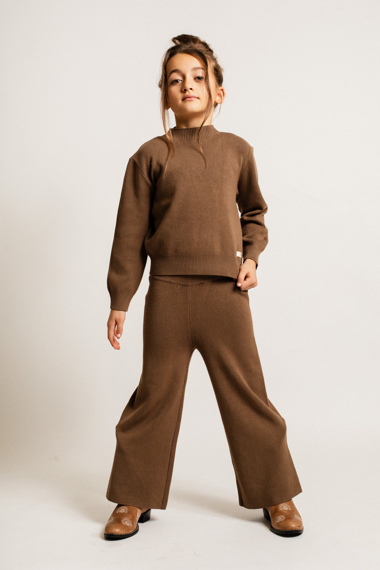 Baje Studio - wide leg Maggia - brown cacao