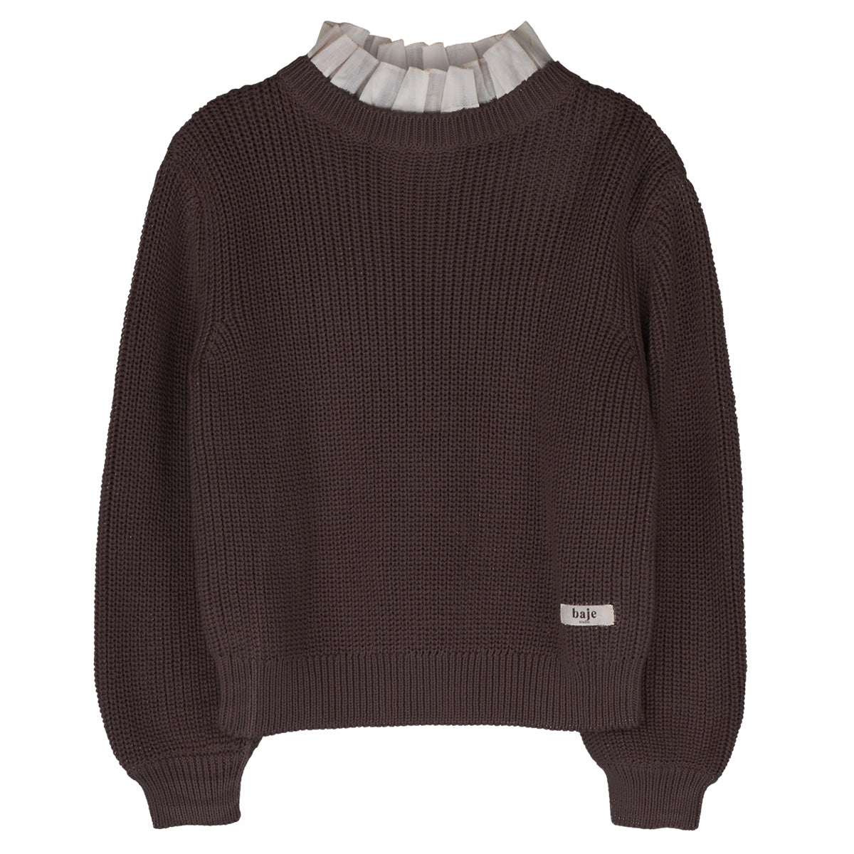 PREORDER - Baje Studio - sweater Mai - brown choco