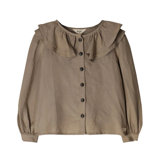 Linen blouse Maida - taupe