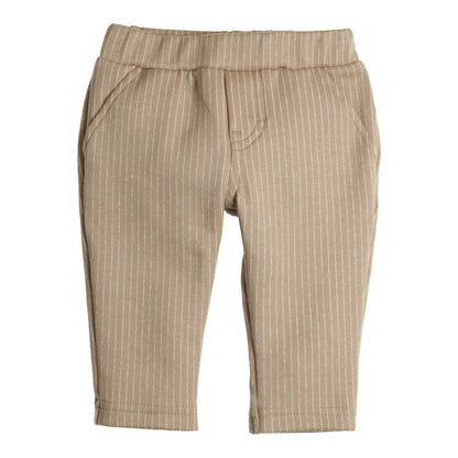 GYMP - pants Manu - beige/ecru stripe