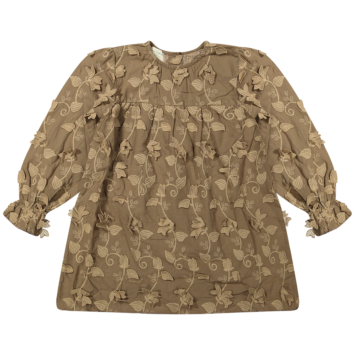 Two You Label - flower dress Mare - brown