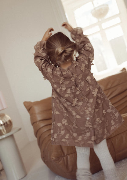 Two You Label - flower dress Mare - brown