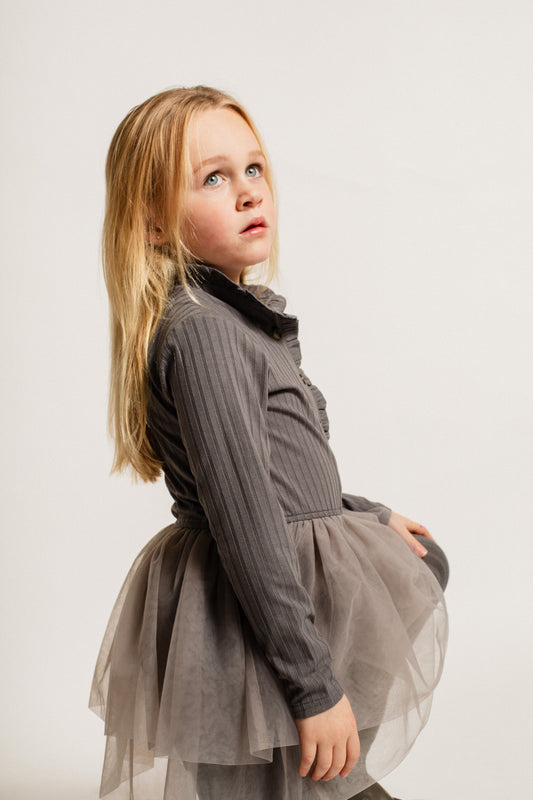 Baje Studio - dress Marly - grey steel