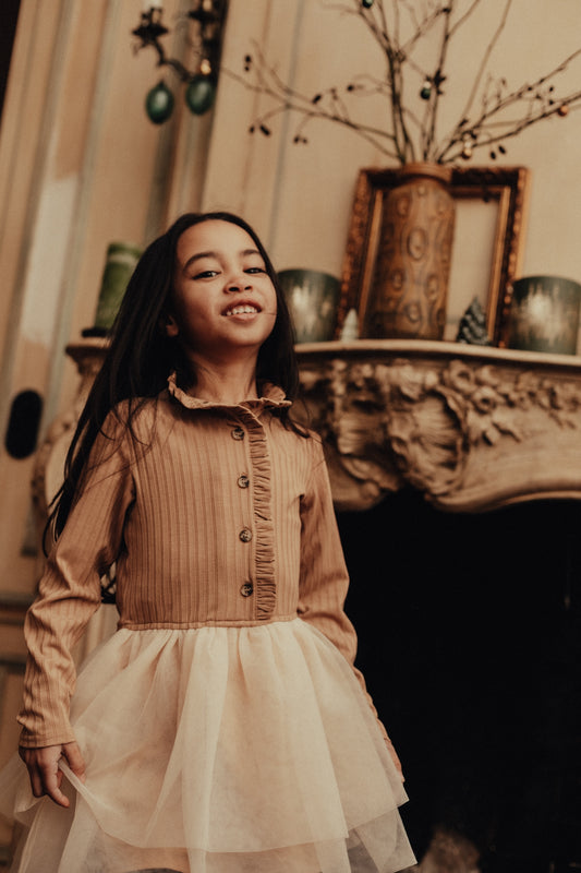 Baje Studio - dress Marly - peach almond