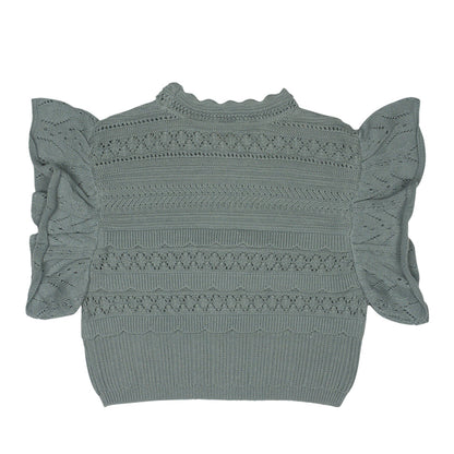 Spencer top Mayfair ~ greyish blue