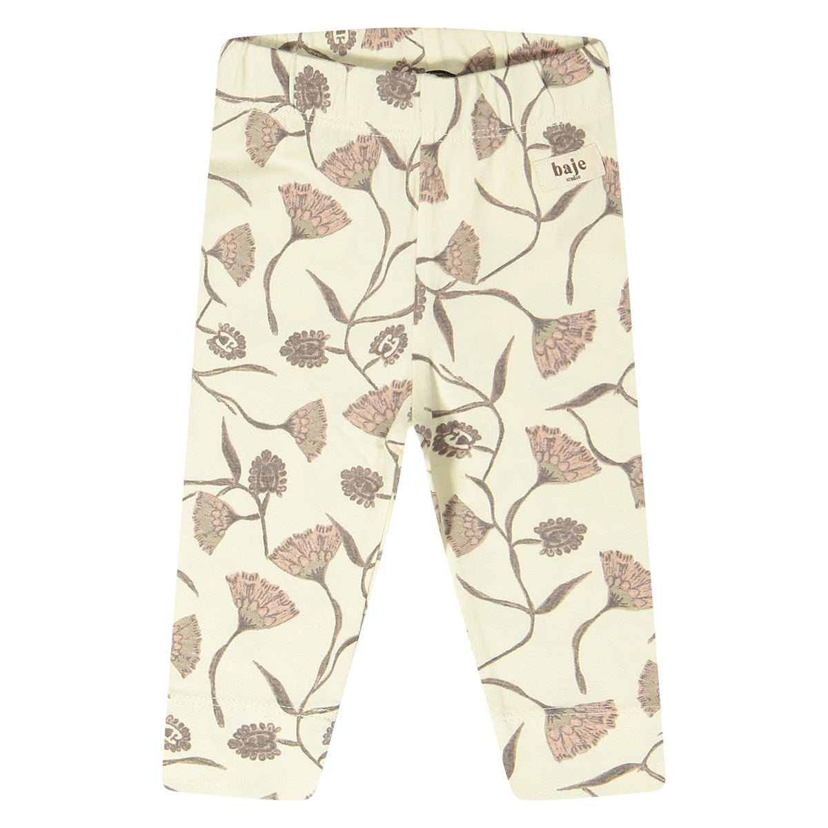 Legging aop flower Mei - crėme oat