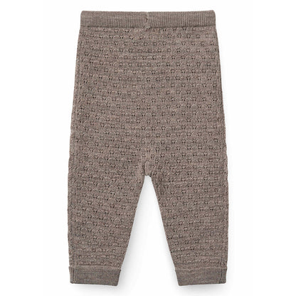 Copenhagen Colors - merino pattern baby pants - natural melange