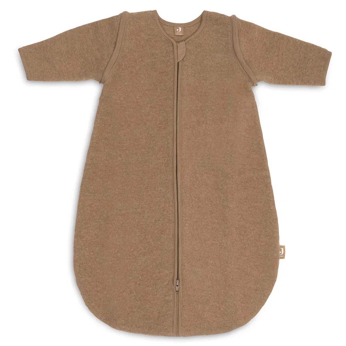 Jollein - merino wool felted sleeping bag - dark hazel