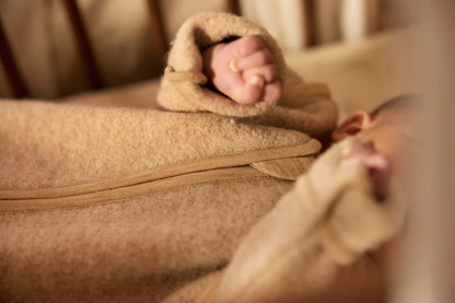 Jollein - merino wool felted sleeping bag - natural beige