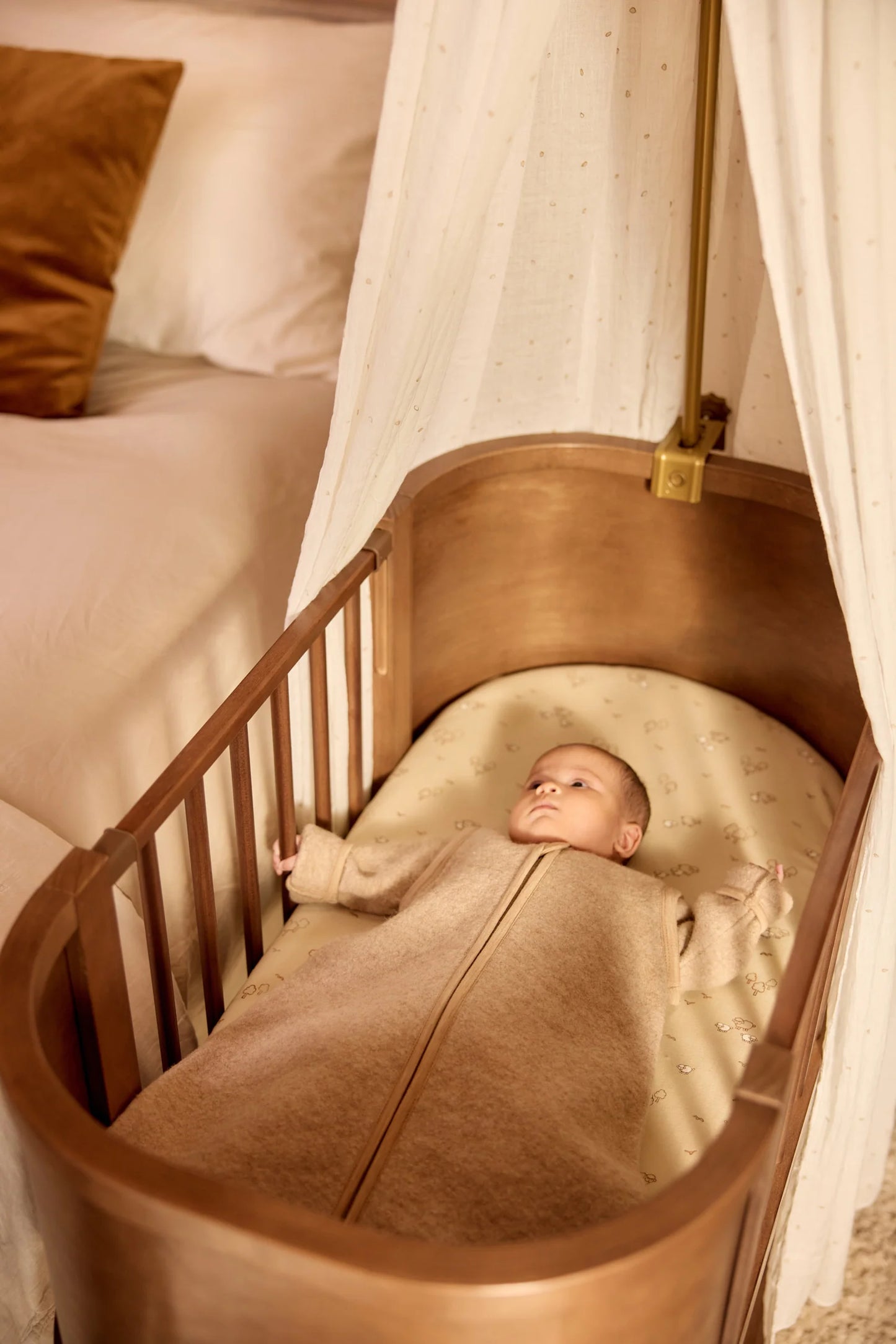 Jollein - merino wool felted sleeping bag - natural beige