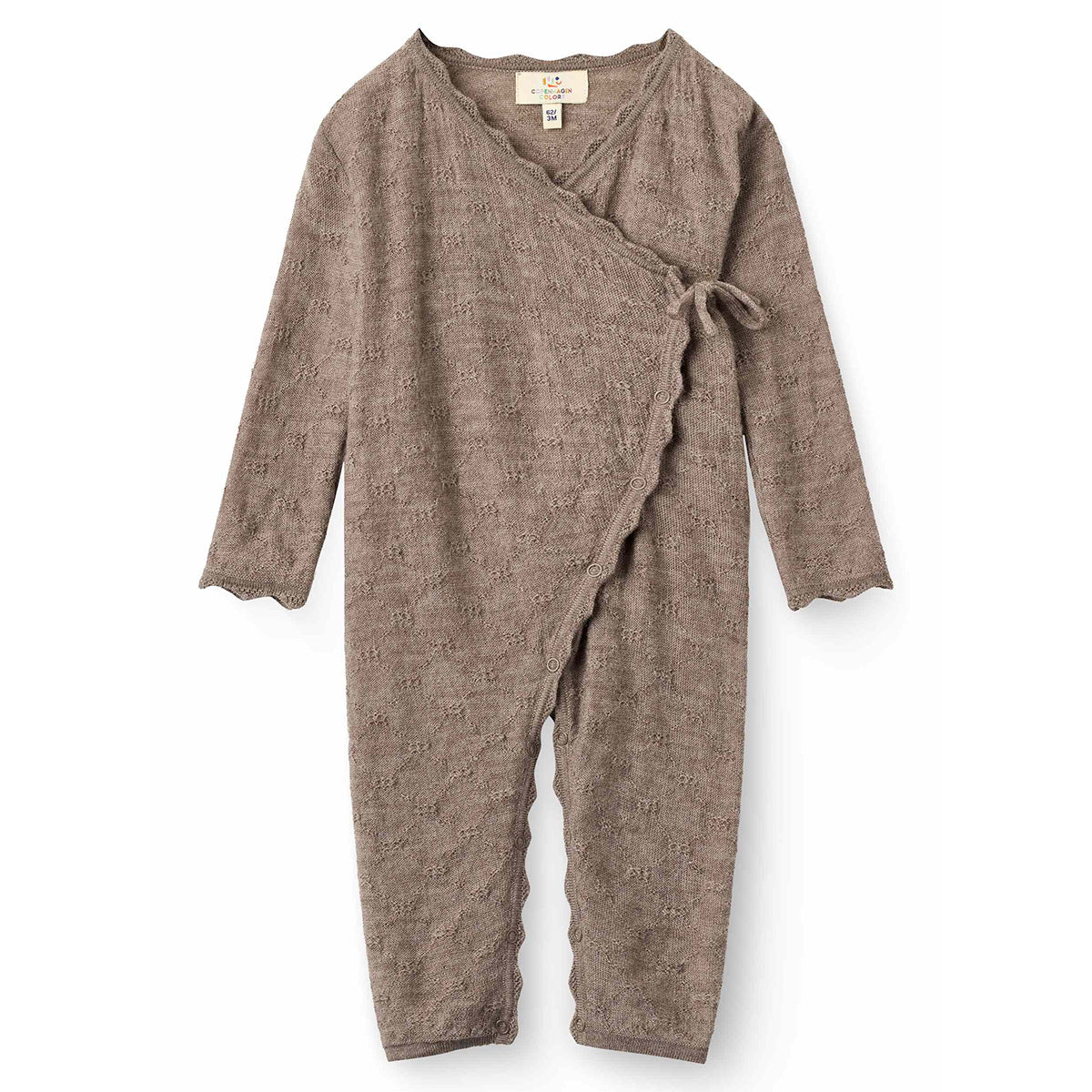 Copenhagen Colors - merino wool suit with scallop edge - natural melange