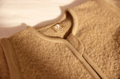 Jollein - merino wool felted sleeping bag - dark hazel