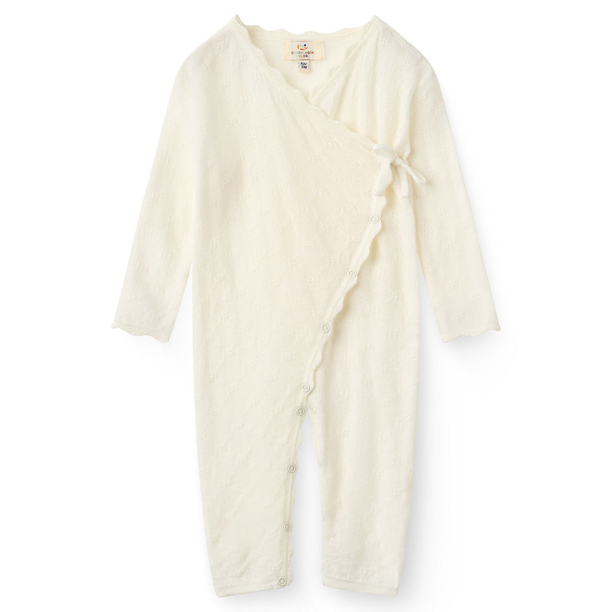 Copenhagen Colors - merino wool suit with scallop edge - offwhite