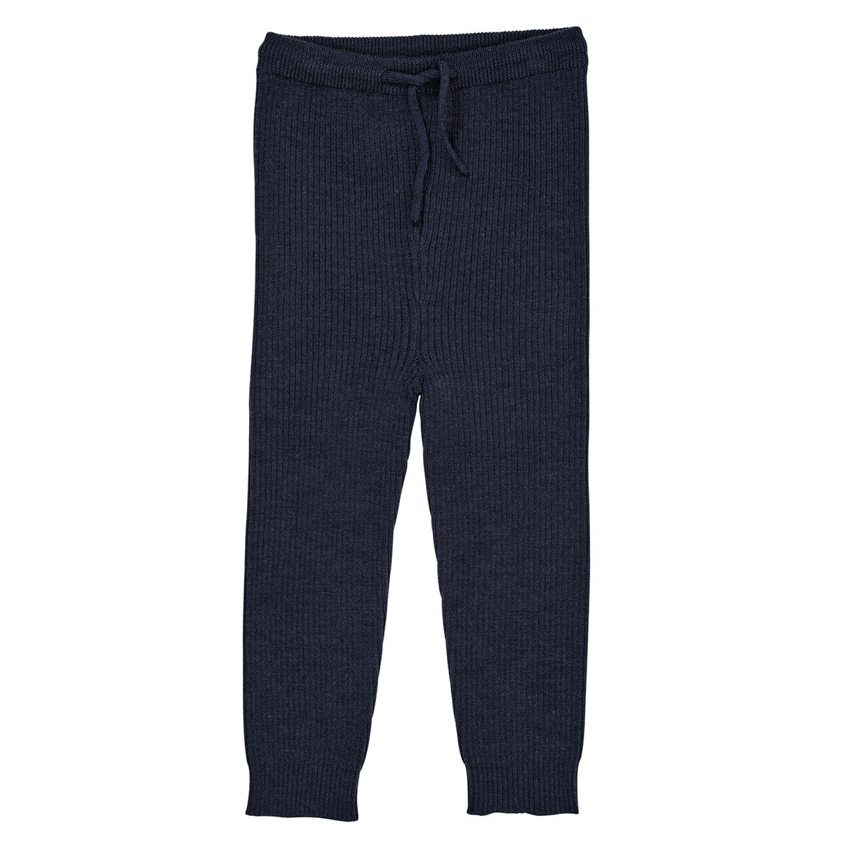 Merino classic rib legging - navy
