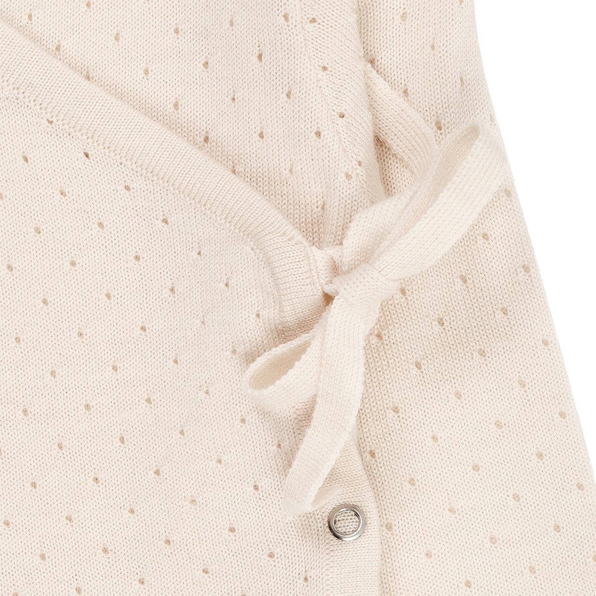 Copenhagen Colors - merino wollen overslag romper - crème