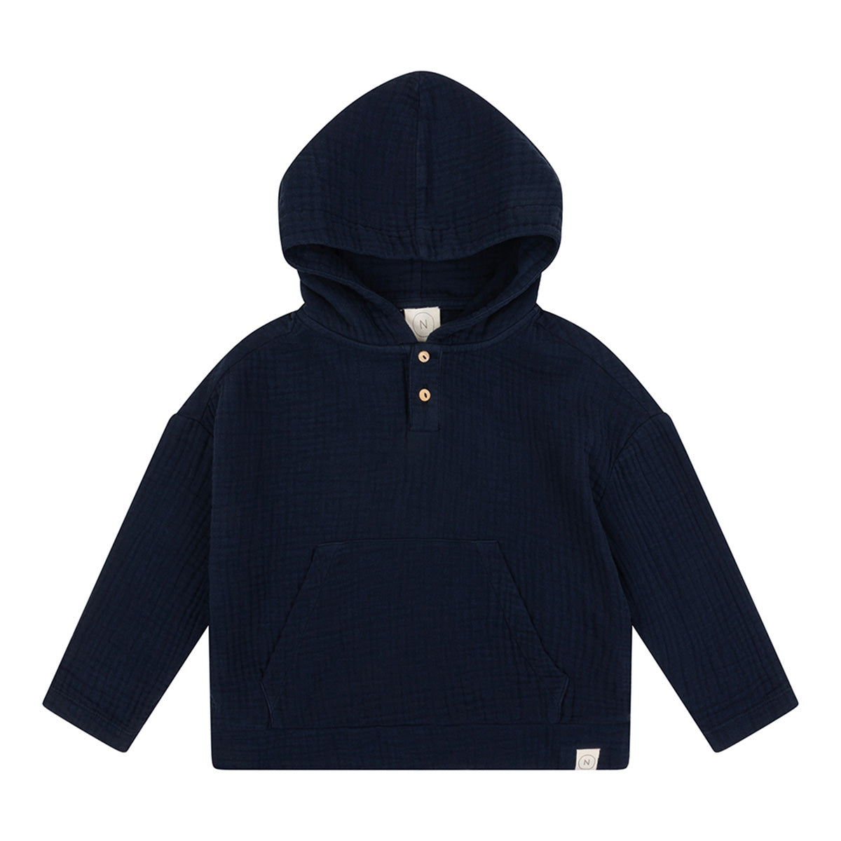 Mousseline hoodie Mex - navy