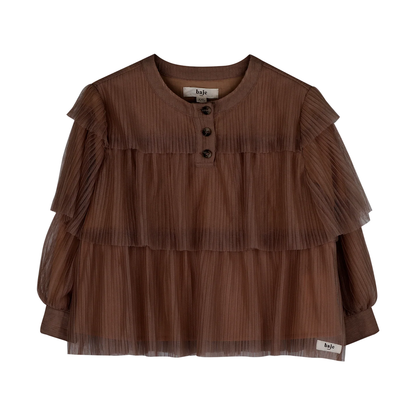 Baje Studio - blouse Meyrin - brown cacao