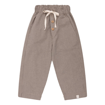 Square pants Milly - beige/navy