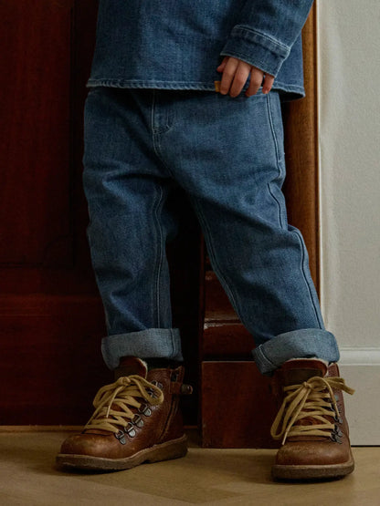 Lil'Atelier - loose jeans Obello - dark blue denim