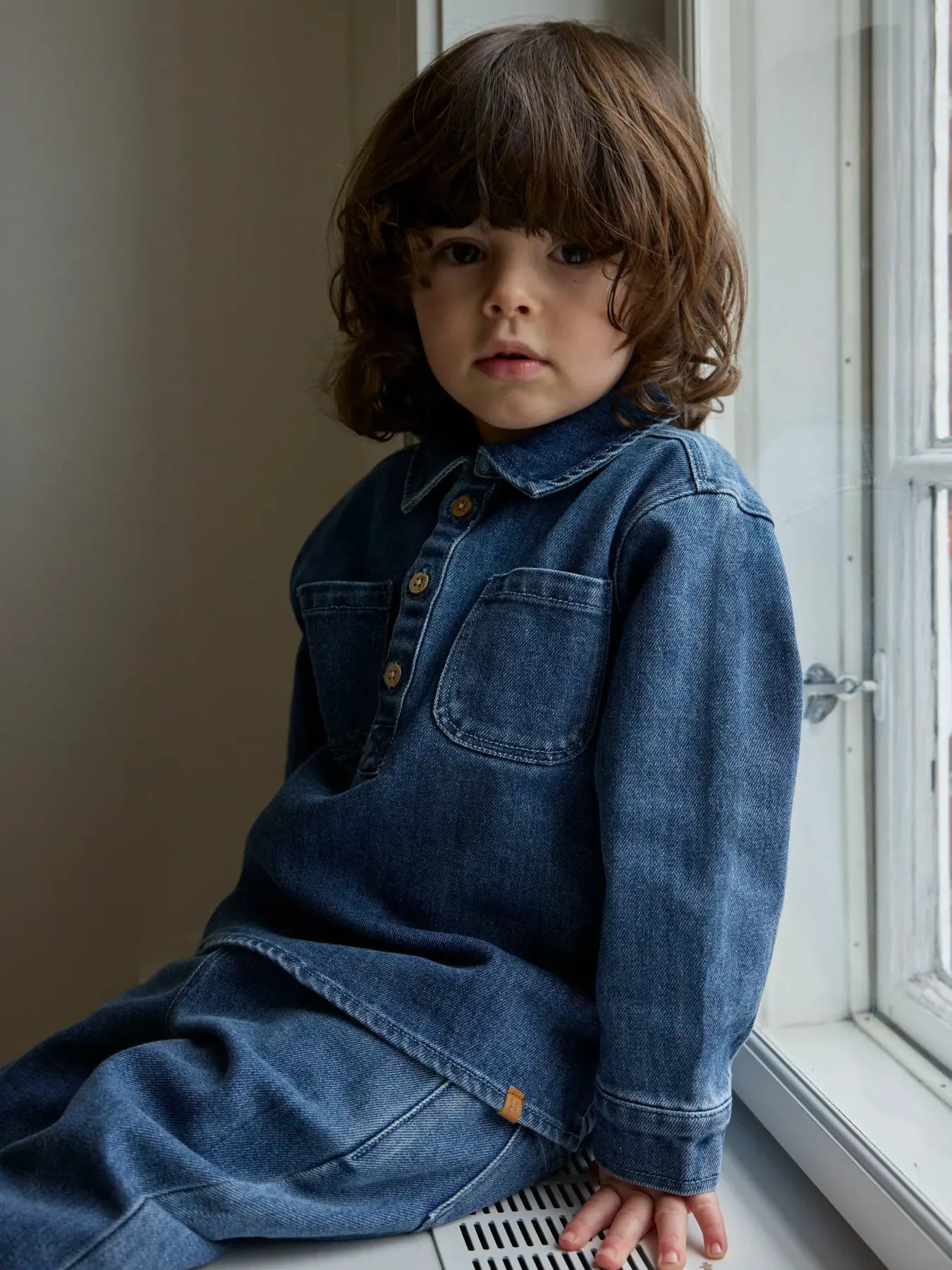 Lil'Atelier - overshirt Obello - dark blue denim