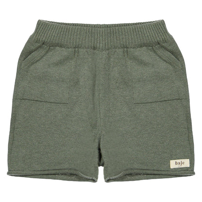 Knitted short Moi - green agave