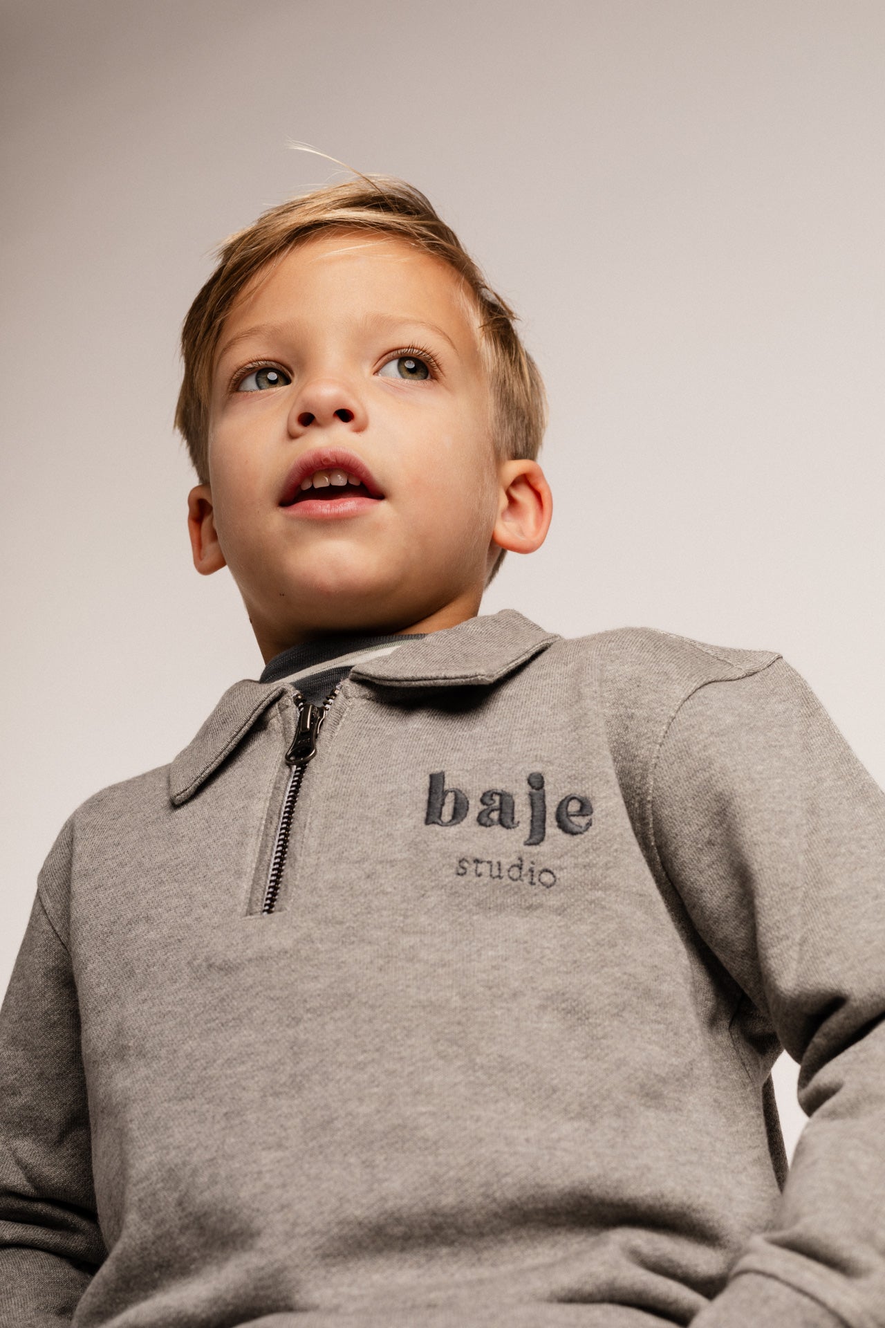 COMING SOON' Baje Studio - sweater Morlon - grey melange multicolor