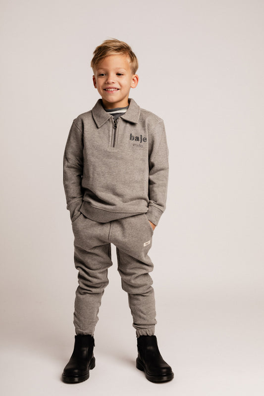 COMING SOON' Baje Studio - sweater Morlon - grey melange multicolor