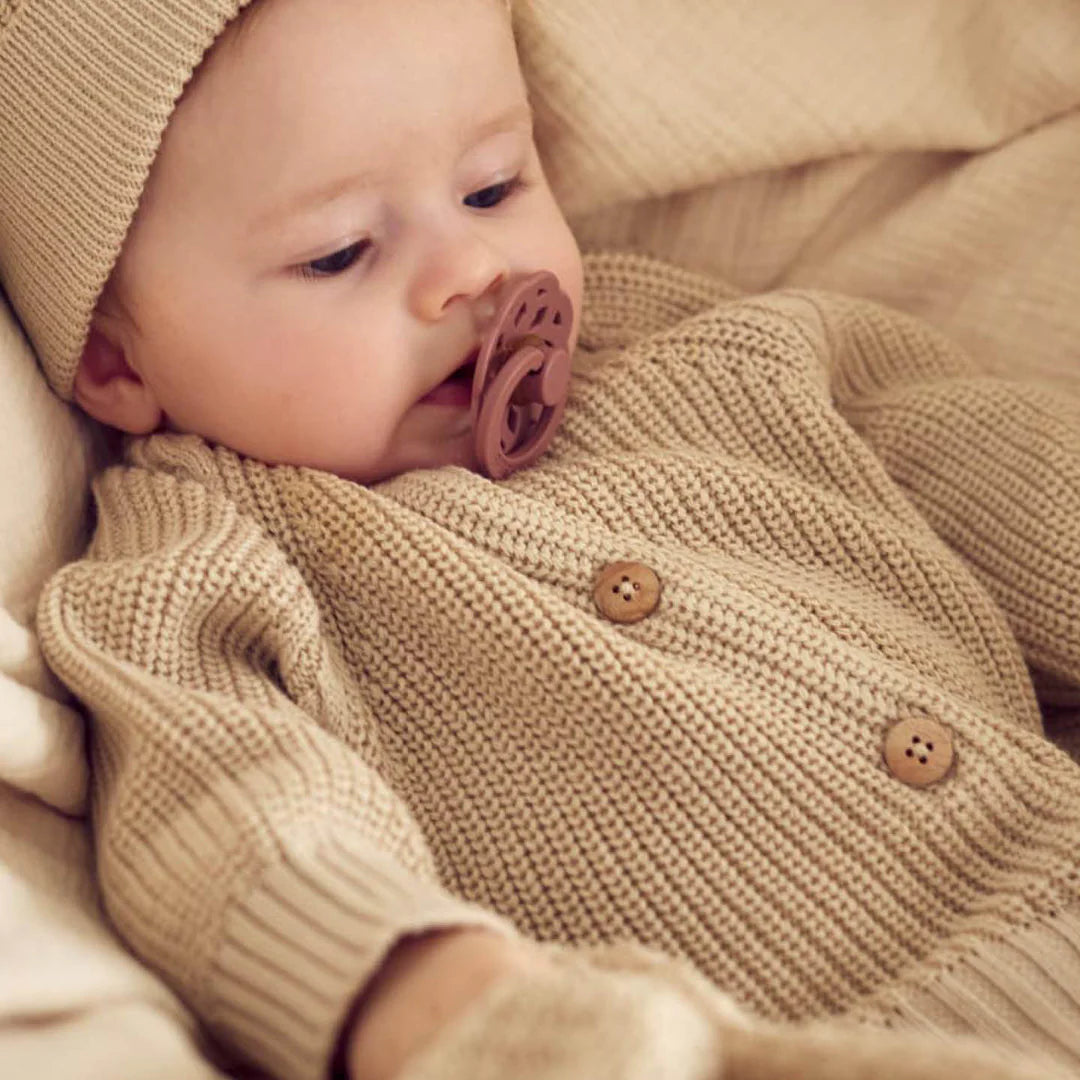 Müsli - chunky knit cardigan - oat