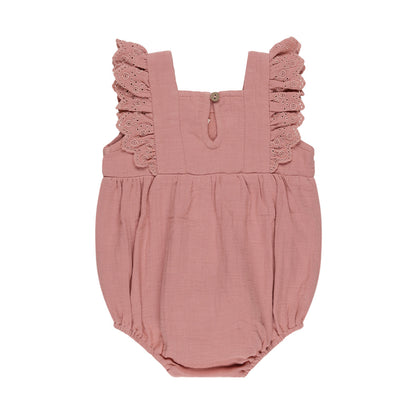 Quincy Mae - romper Naomi - lipstick pink