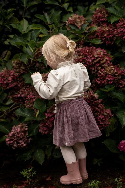 Broderie top Loulou - marshmallow