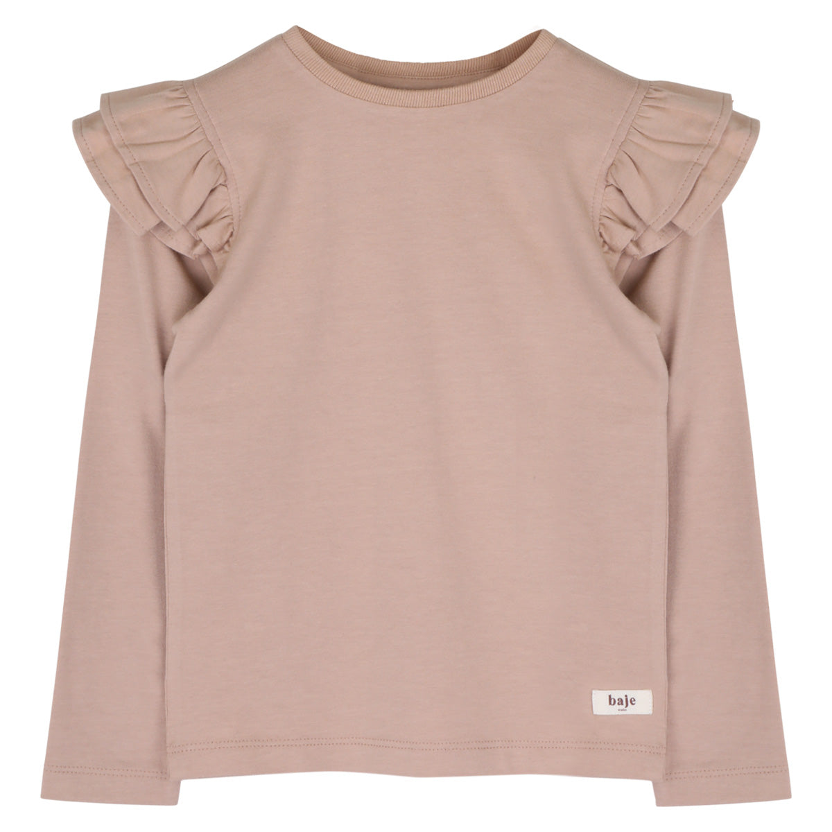 Baje Studio - longsleeve ruches Nena - rose cafe