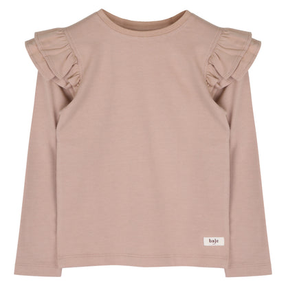 Baje Studio - longsleeve ruches Nena - rose cafe