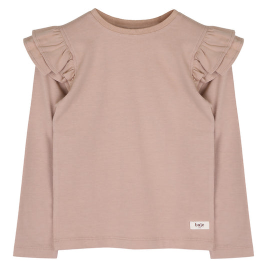 Baje Studio - longsleeve ruches Nena - rose cafe