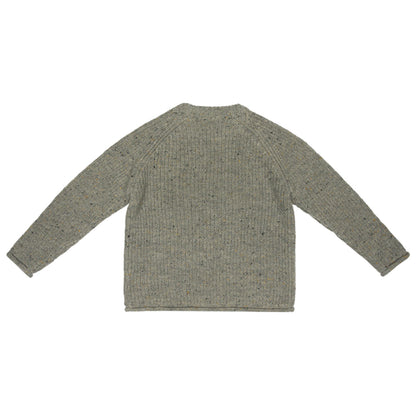 Knitted longsleeve sweater Newick ~ dark grey nappy