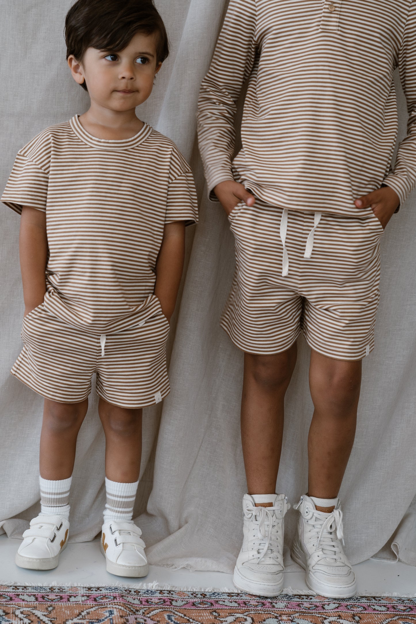 Shorts Niels - biscuit stripe