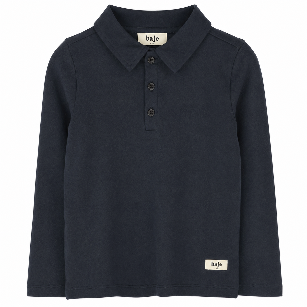 Baje Studio - longsleeve polo Nikolai - blue