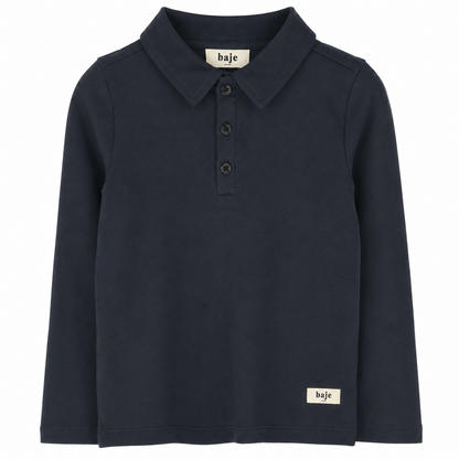 Baje Studio - longsleeve polo Nikolai - blue