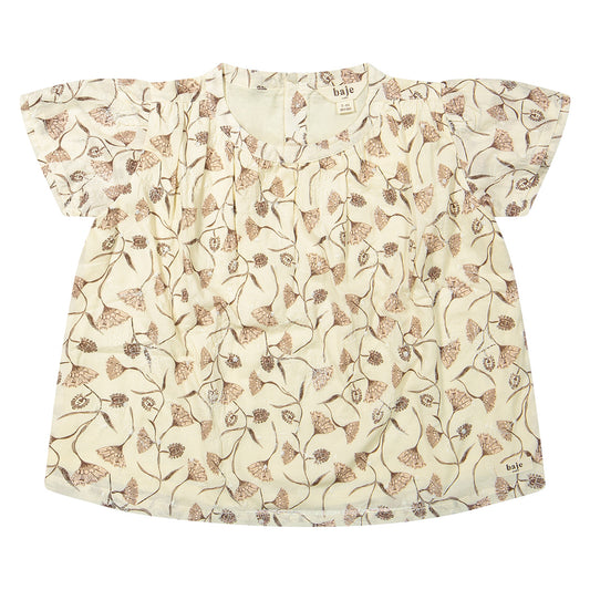 Baje Studio - flower blouse Nisa - crème oat