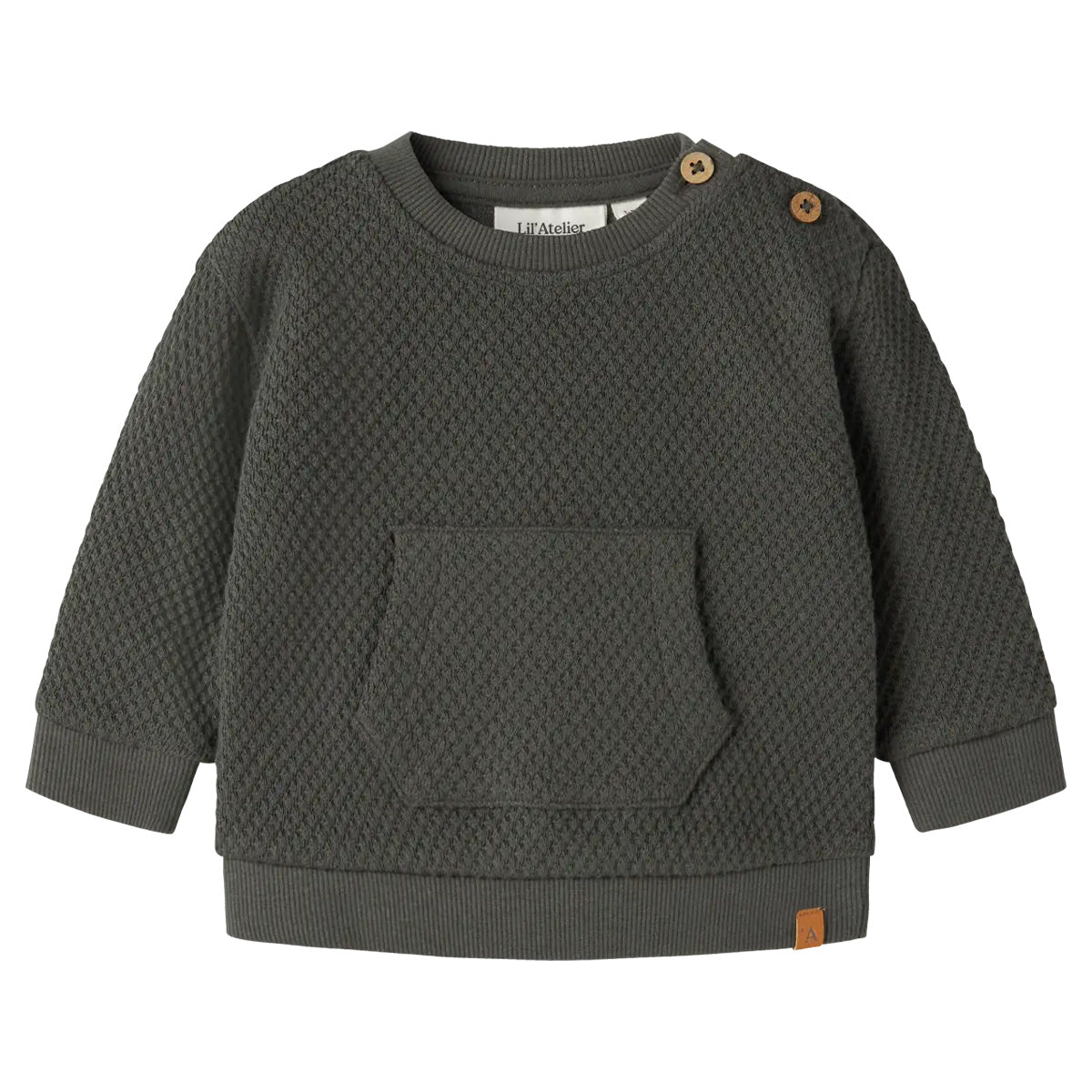 Lil'Atelier - sweater Noello - kambaba green