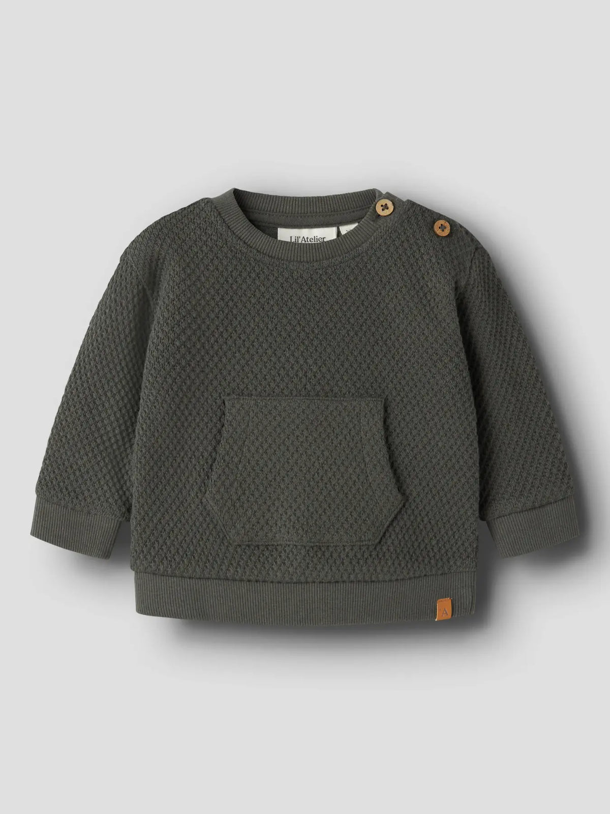 Lil'Atelier - sweater Noello - kambaba green