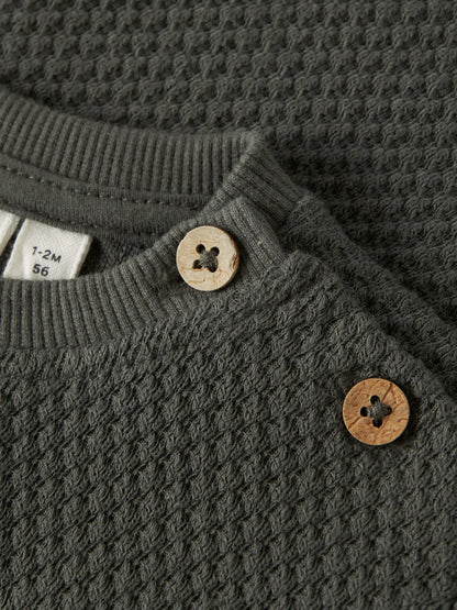 Lil'Atelier - sweater Noello - kambaba green