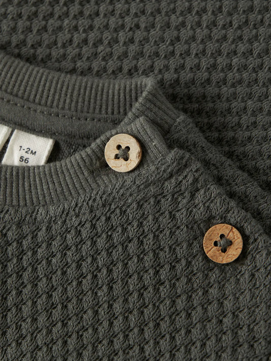 Lil'Atelier - sweater Noello - kambaba green