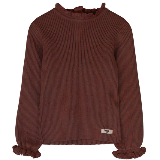 Baje Studio - knitted top Nula - copper brow
