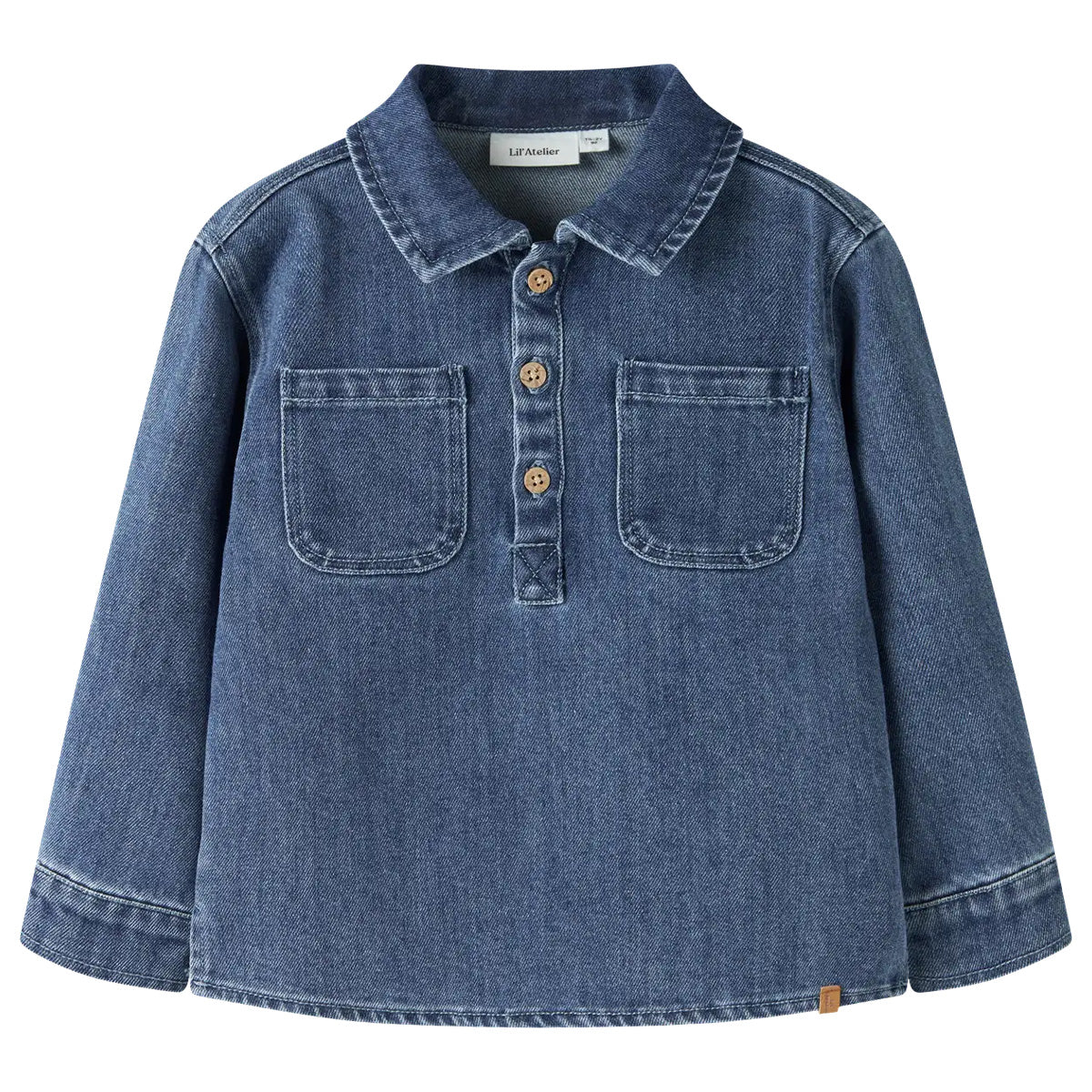 Lil'Atelier - overshirt Obello - dark blue denim